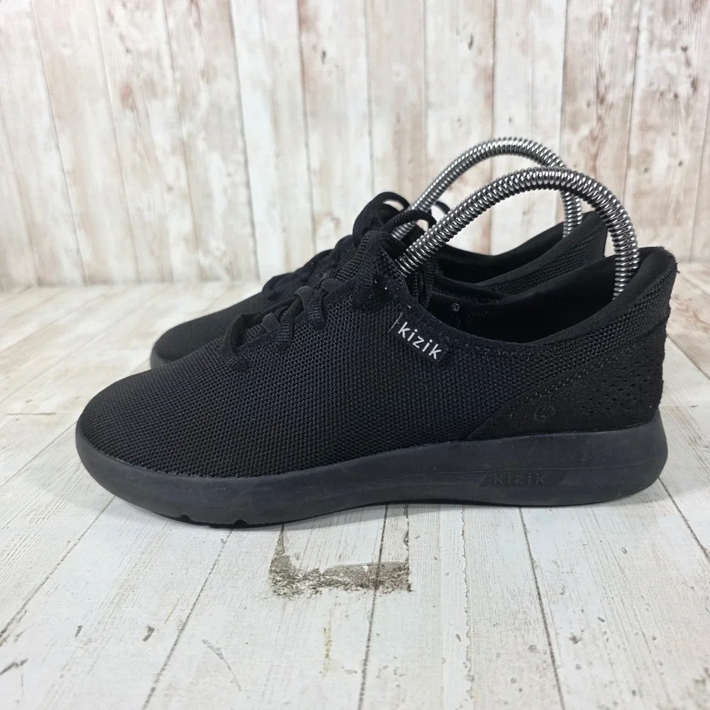 Kizik Madrid Eco Black‎ Hands-Free Slip On Sneakers Womens 7 Mens 5.5